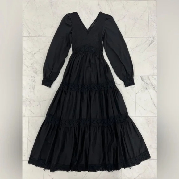 Widow Black Lace Maxi Dress NWT - Picture 2 of 3